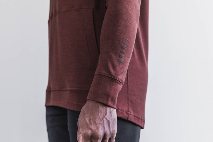 Blended Merino Wool Hoodie XJ4668313Nobull