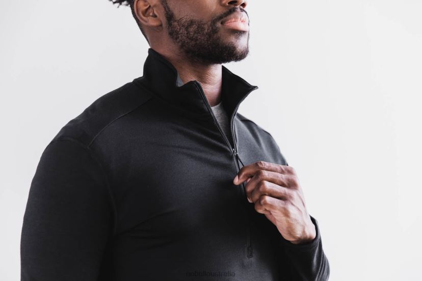 Blended Merino Wool 1/4 Zip XJ4668309Nobull