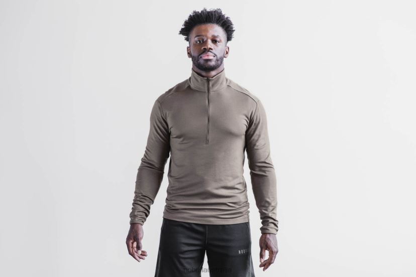 Blended Merino Wool 1/4 Zip XJ4668310Nobull