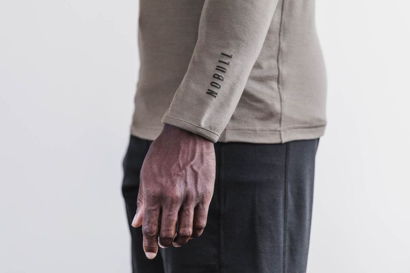 Blended Merino Wool 1/4 Zip XJ4668310Nobull