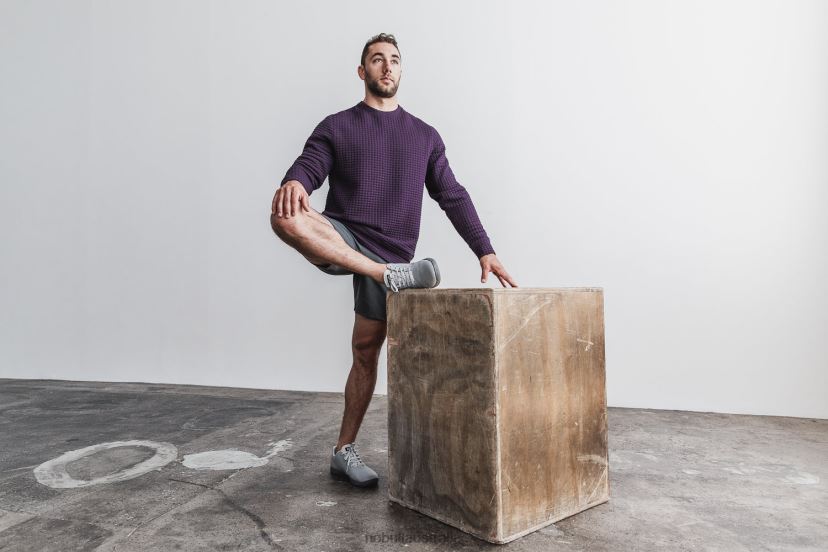 Quilted Crew Pullover XJ4668346Nobull