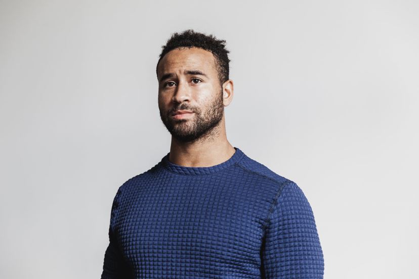 Quilted Crew Pullover XJ4668352Nobull