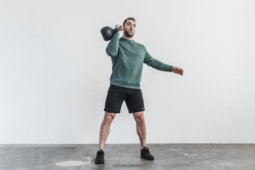 Quilted Crew Pullover XJ4668354Nobull