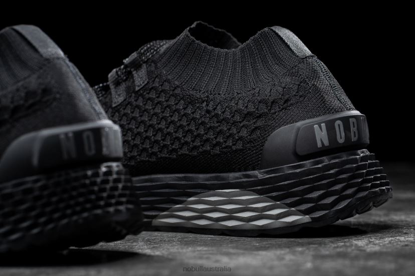 Black Knit Runner XJ4668139Nobull