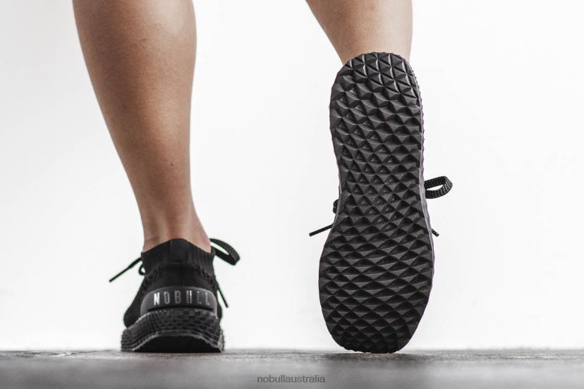 Black Knit Runner XJ4668139Nobull