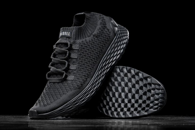 Black Knit Runner XJ4668139Nobull