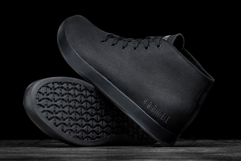 Black Canvas Mid Trainer XJ466813Nobull