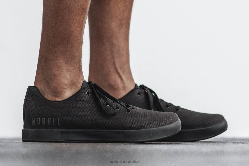 Black Canvas Trainer XJ466836Nobull