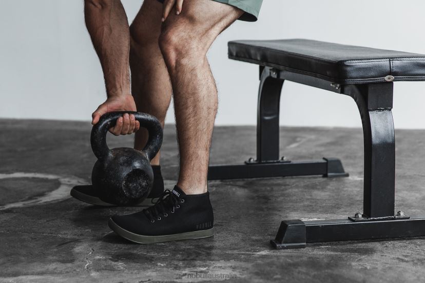 Black Ivy Canvas Mid Trainer XJ466818Nobull