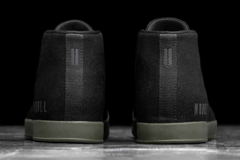 Black Ivy Canvas Mid Trainer XJ466818Nobull