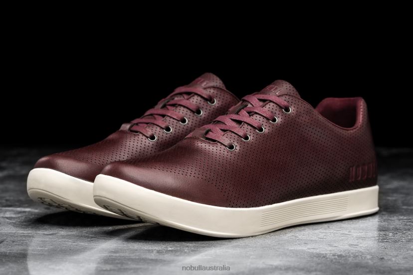 Burgundy Leather Trainer XJ466869Nobull