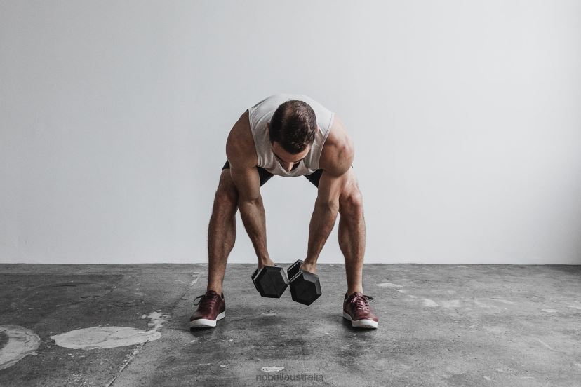 Burgundy Leather Trainer XJ466869Nobull