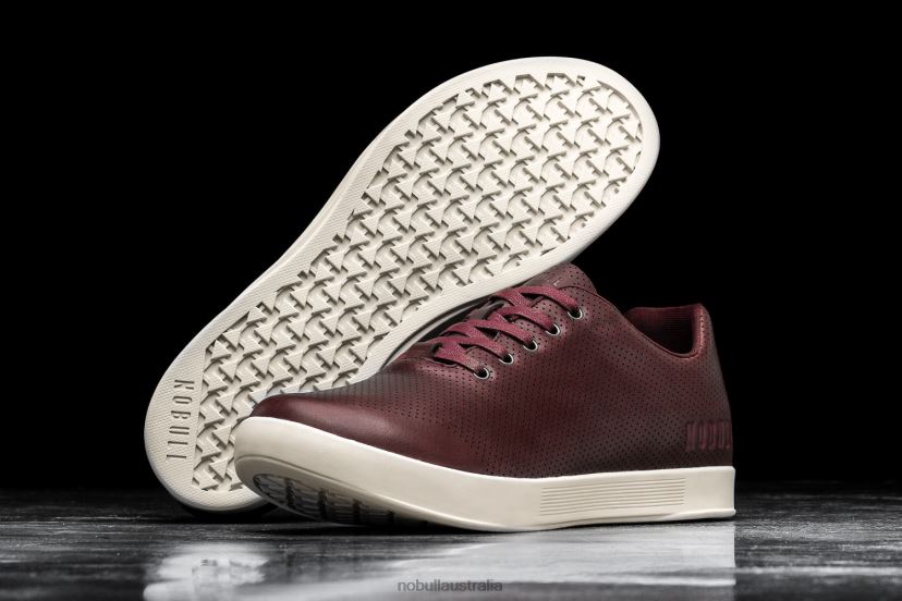 Burgundy Leather Trainer XJ466869Nobull