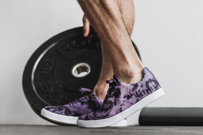 Dark Wisteria Tie-Dye Canvas Trainer XJ466858Nobull