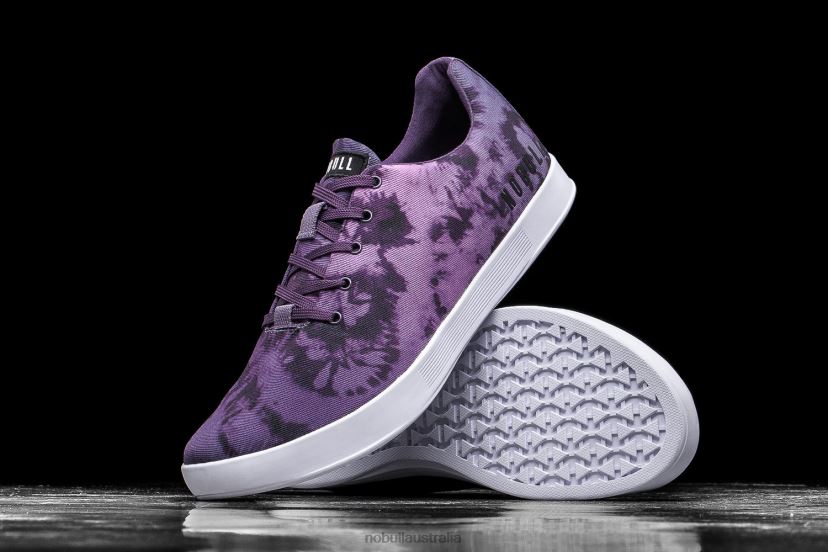 Dark Wisteria Tie-Dye Canvas Trainer XJ466858Nobull