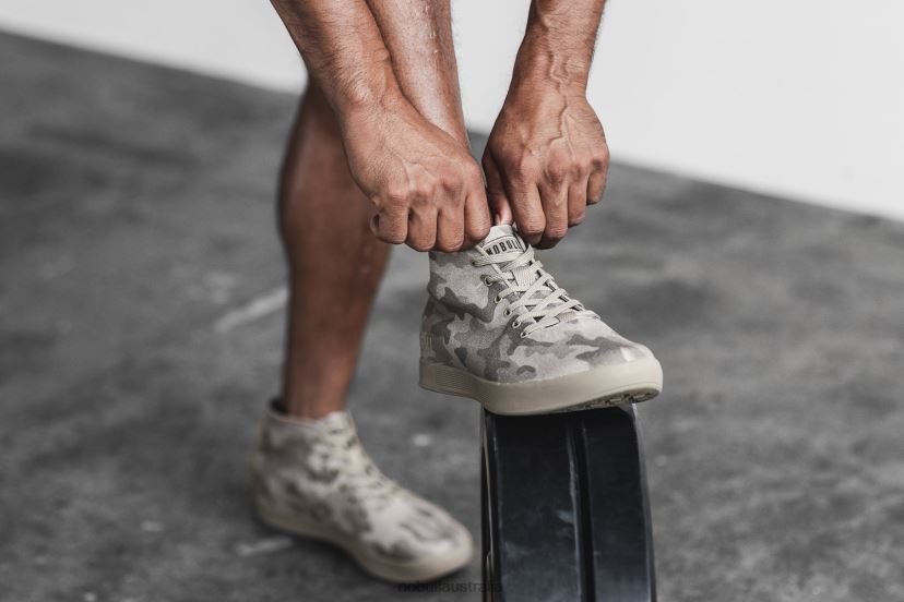 Fallen Rock Camo Canvas Mid Trainer XJ466824Nobull