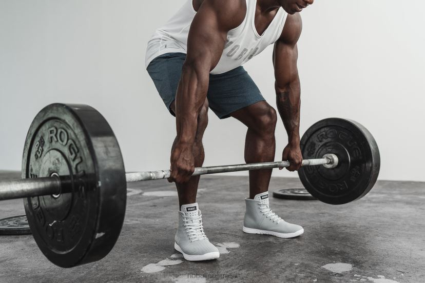 High-Top Arctic Grey Trainer XJ46687Nobull