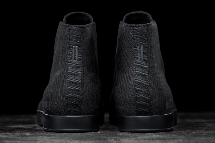 High-Top Black Canvas Trainer XJ466886Nobull