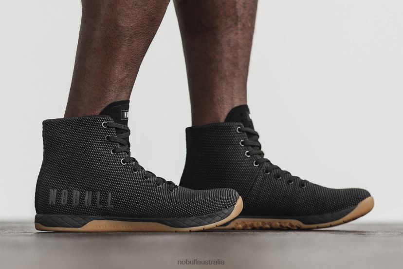 High-Top Black Gum Trainer XJ46685Nobull