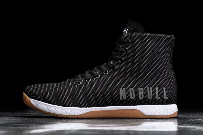 High-Top Black White Gum Trainer XJ46689Nobull