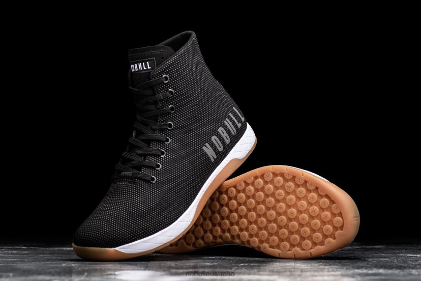 High-Top Black White Gum Trainer XJ46689Nobull