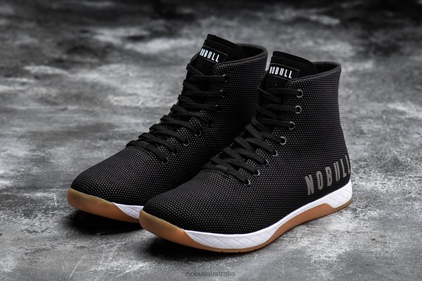 High-Top Black White Gum Trainer XJ46689Nobull
