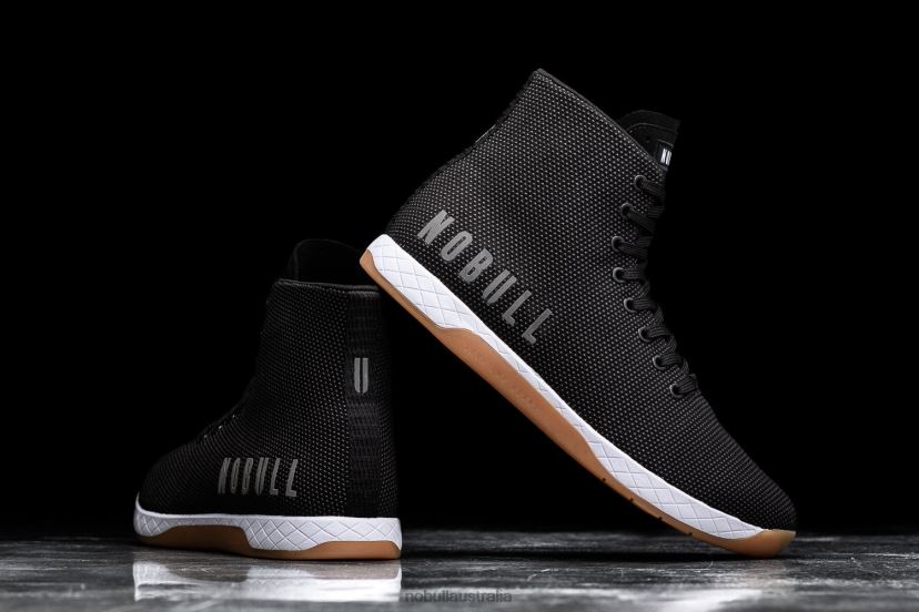 High-Top Black White Gum Trainer XJ46689Nobull