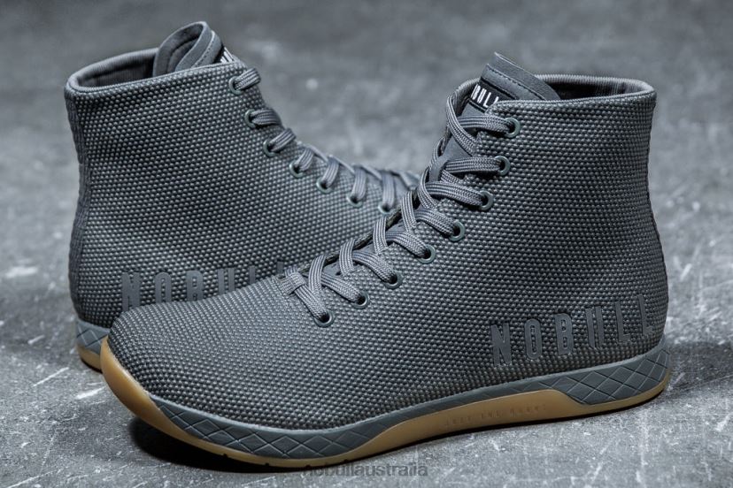 High-Top Dark Grey Gum Trainer XJ466876Nobull