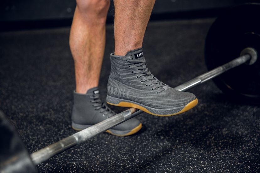 High-Top Dark Grey Gum Trainer XJ466876Nobull