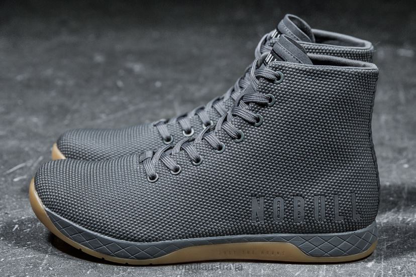 High-Top Dark Grey Gum Trainer XJ466876Nobull