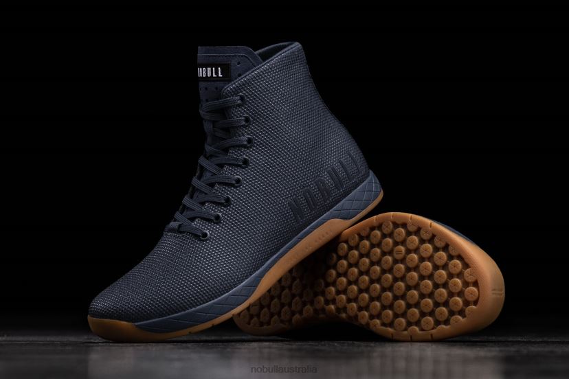 High-Top Navy Gum Trainer XJ466830Nobull