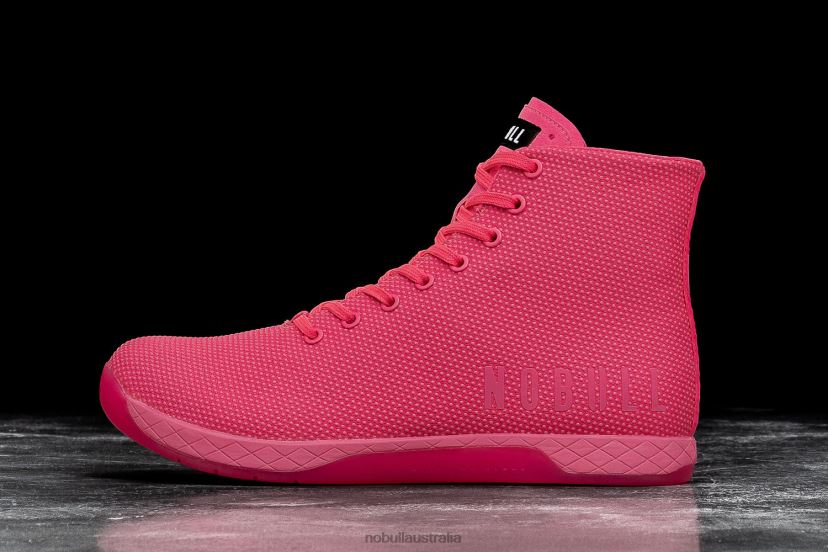 High-Top Neon Pink Trainer XJ466894Nobull