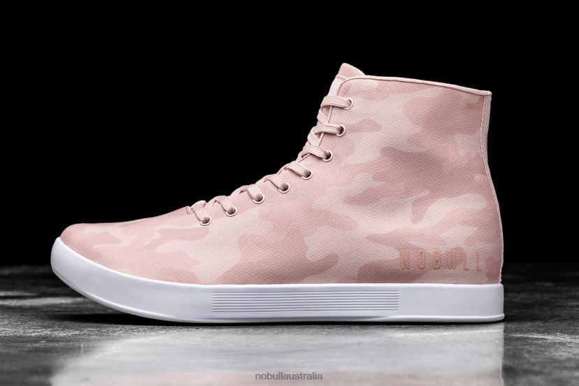 High-Top Rose Camo Canvas Trainer XJ466855Nobull