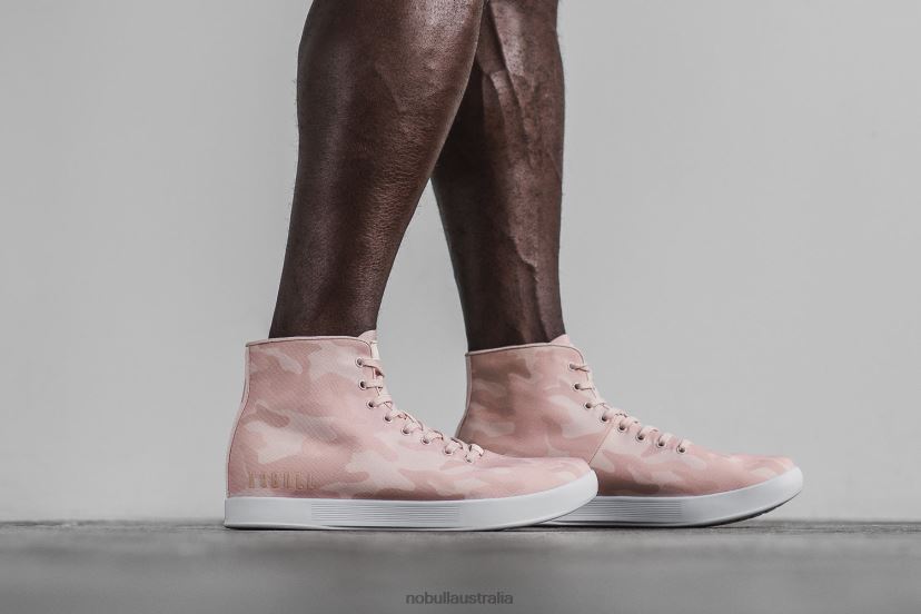 High-Top Rose Camo Canvas Trainer XJ466855Nobull