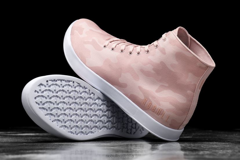 High-Top Rose Camo Canvas Trainer XJ466855Nobull