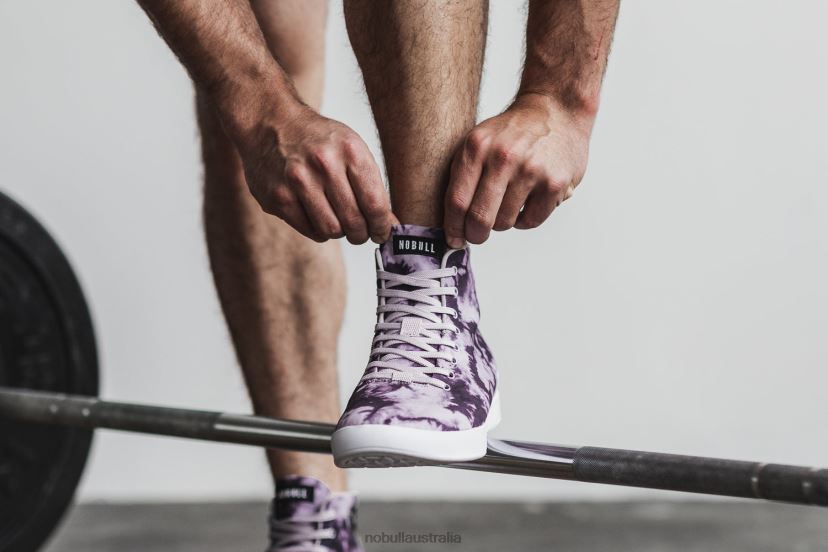 High-Top Wisteria Tie-Dye Canvas Trainer XJ466871Nobull