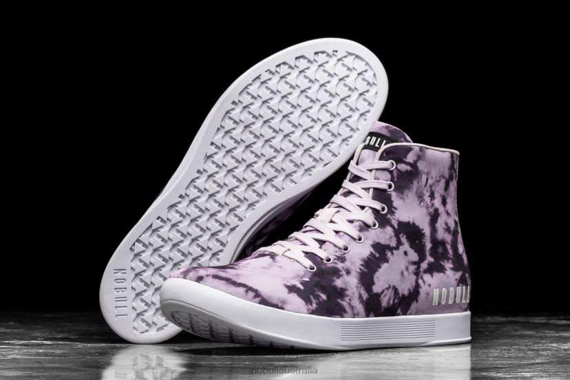 High-Top Wisteria Tie-Dye Canvas Trainer XJ466871Nobull