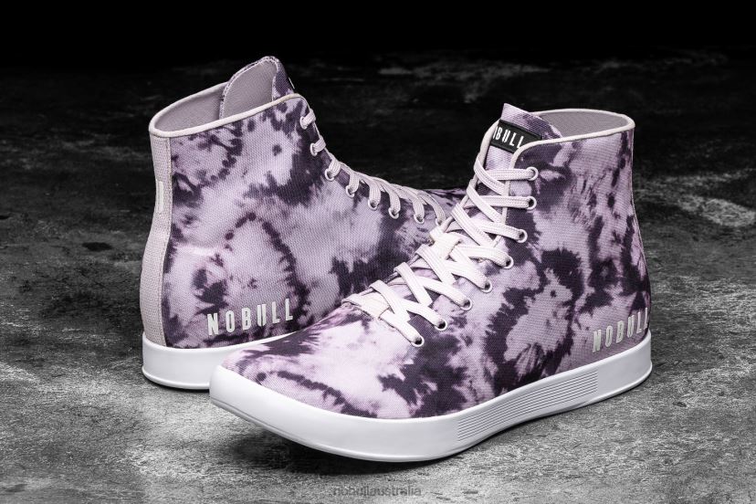 High-Top Wisteria Tie-Dye Canvas Trainer XJ466871Nobull