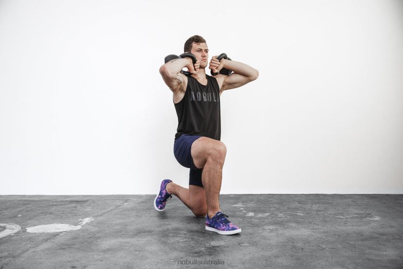 Indigo & Pink Tie-Dye Canvas Trainer XJ466821Nobull