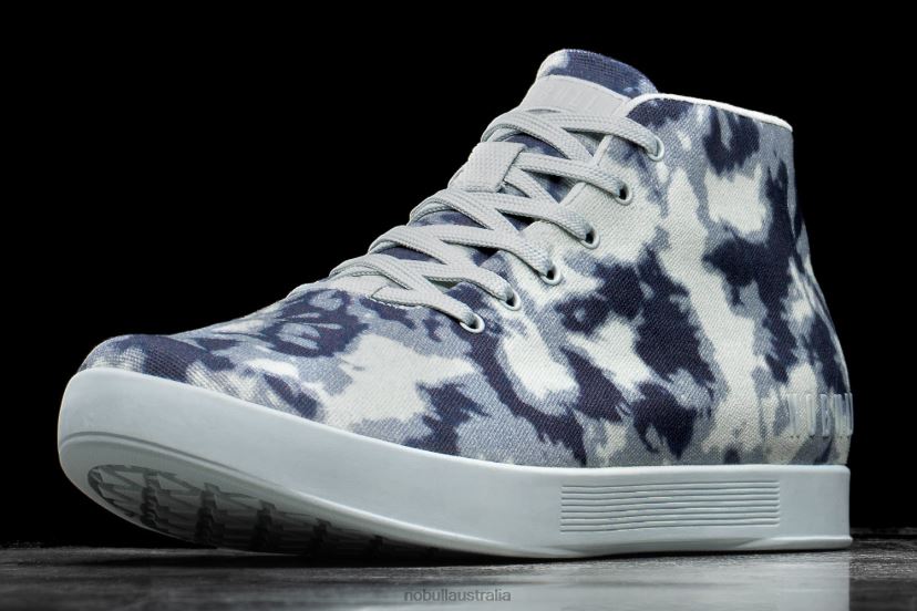 Ink & Sky Tie-Dye Canvas Mid Trainer XJ466835Nobull