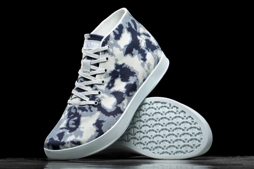 Ink & Sky Tie-Dye Canvas Mid Trainer XJ466835Nobull