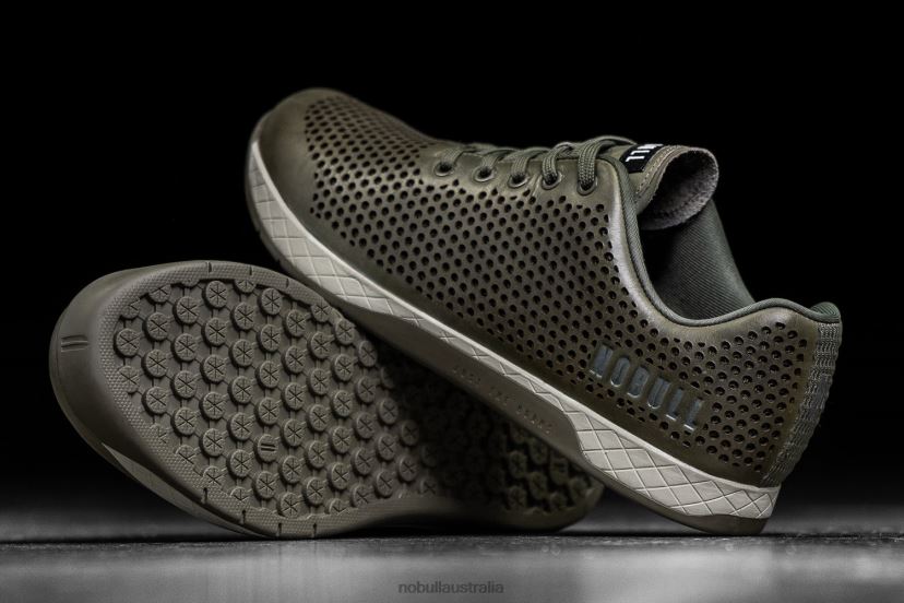 Moss Leather Trainer XJ466875Nobull