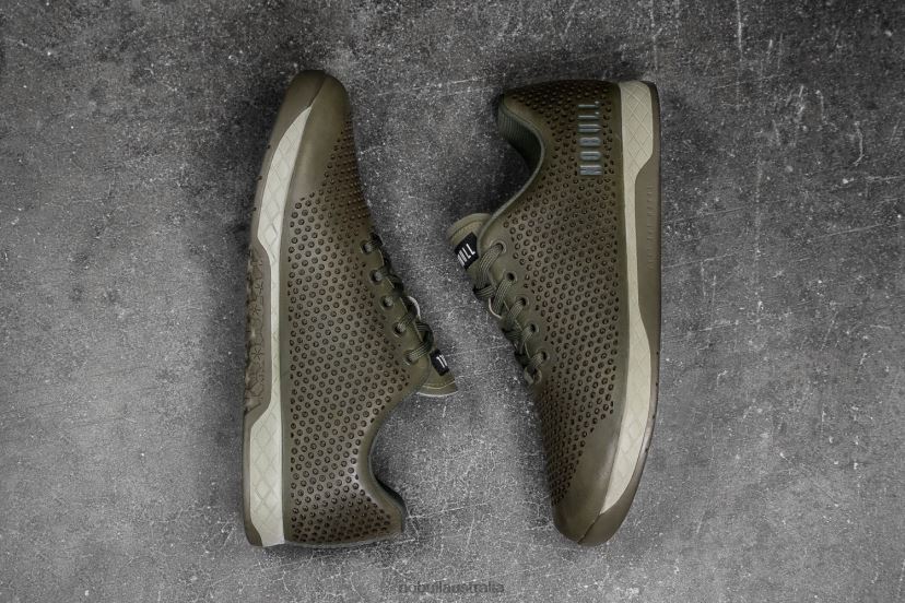 Moss Leather Trainer XJ466875Nobull