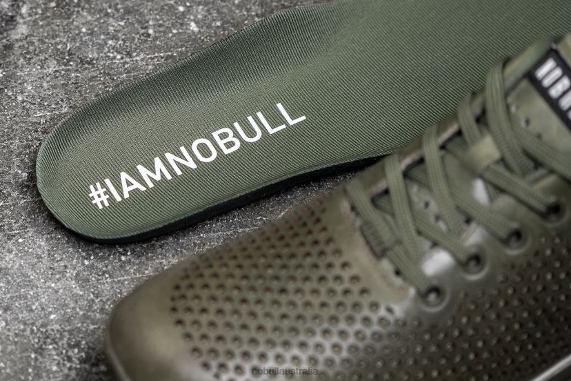 Moss Leather Trainer XJ466875Nobull