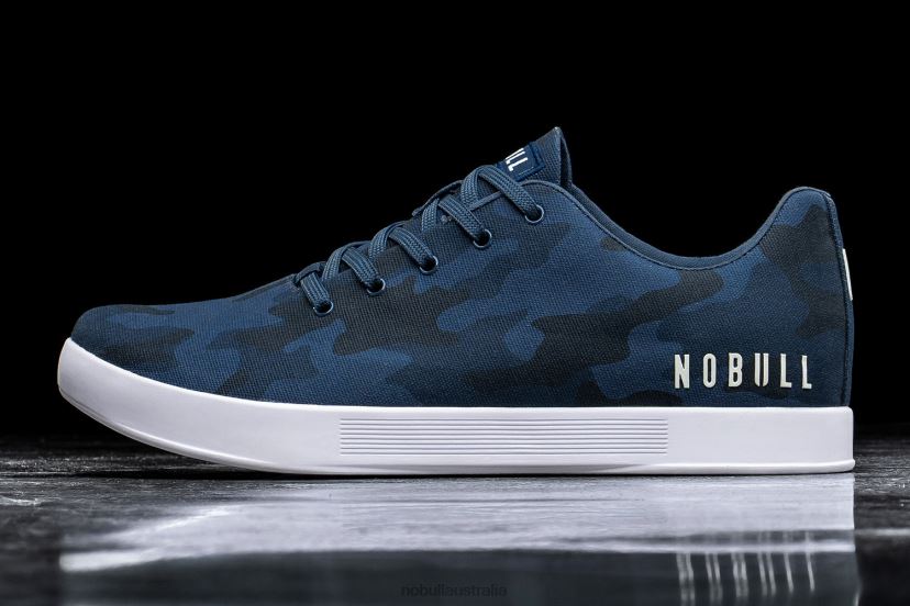 Navy Camo Canvas Trainer XJ466896Nobull