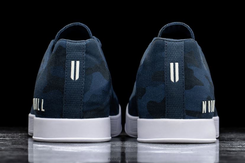 Navy Camo Canvas Trainer XJ466896Nobull
