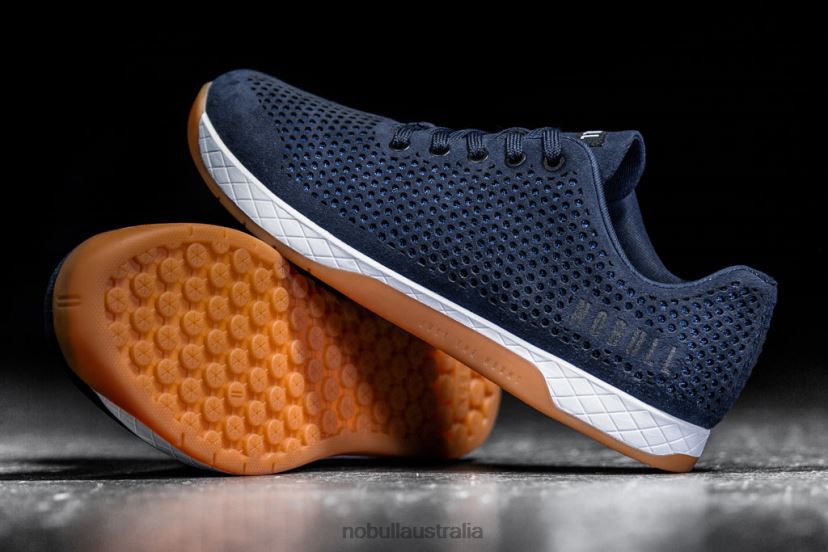 Navy Suede Trainer XJ466864Nobull