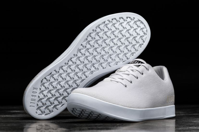 White Canvas Trainer XJ466837Nobull