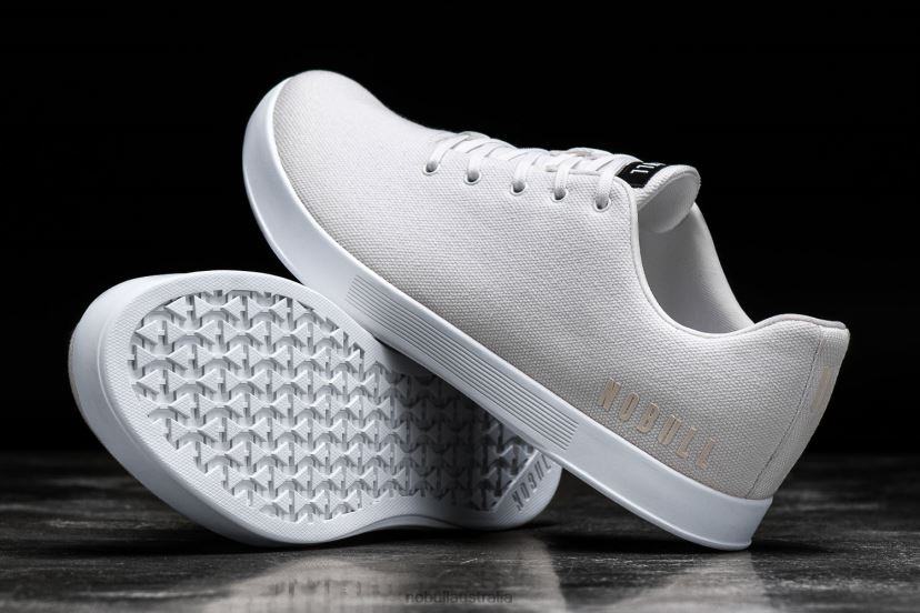 White Canvas Trainer XJ466837Nobull