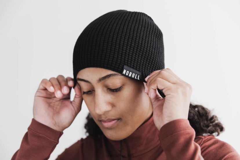 Blended Merino Wool Waffle Beanie XJ4668438Nobull